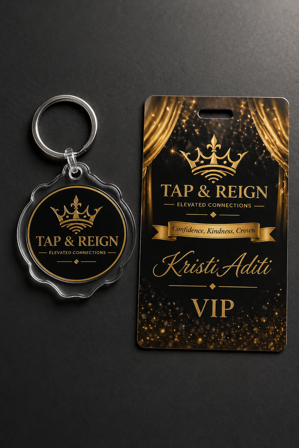 VIP Badge and Keychain